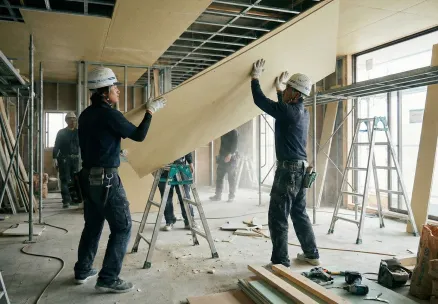 ボード張り工事